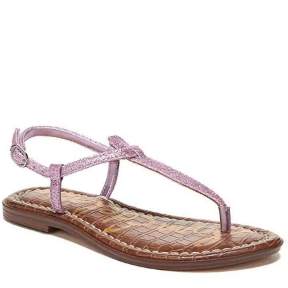 Sam Edelman Big Girl Sandals 4T Strap Glitter Summer Princess Barbie Pink Gigi